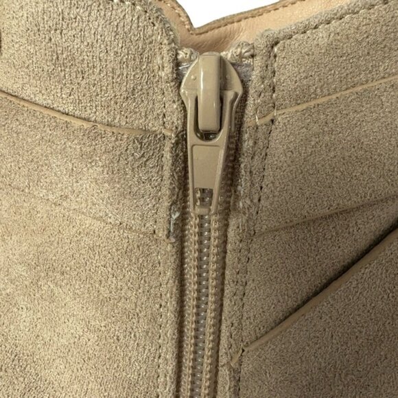 ZBY Brown Suede Ankle Booties Women’s 8.5 | Chunky Heel - Picture 8 of 11